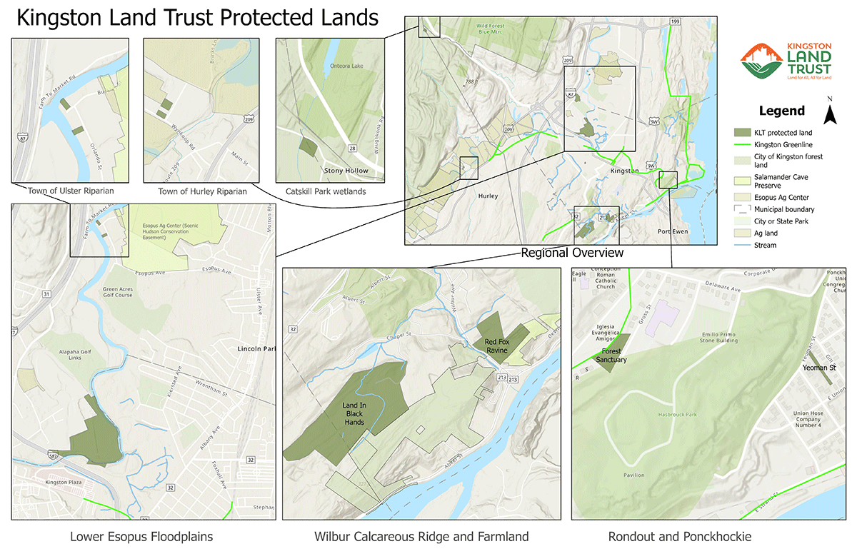 kingston land trust protected lands map